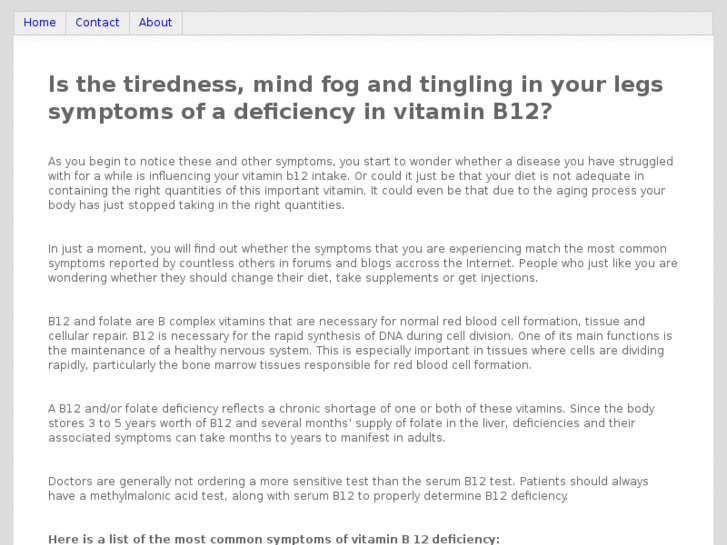 www.vitaminb12deficiencysymptoms.info