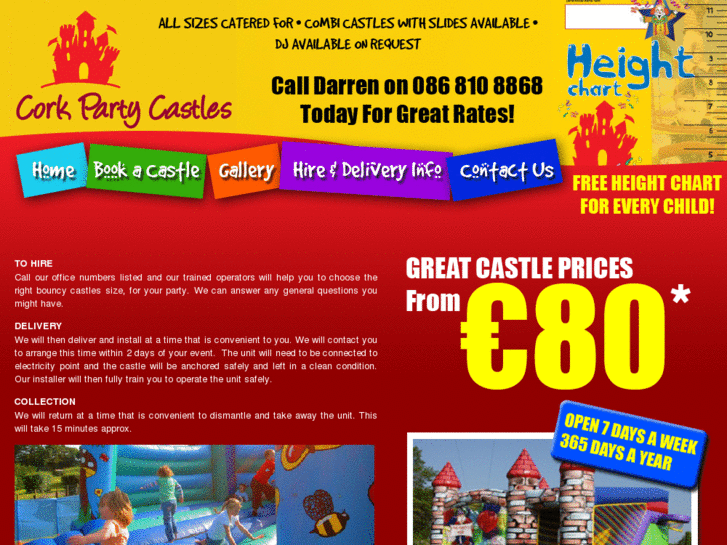 www.corkpartycastles.com