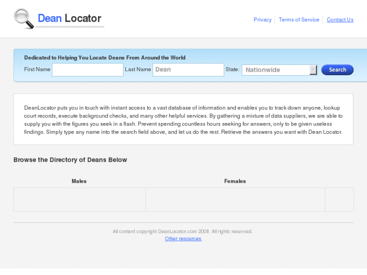www.deanlocator.com