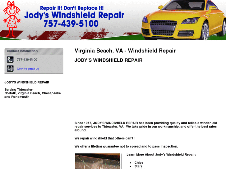 www.jodyswindshieldrepair.net