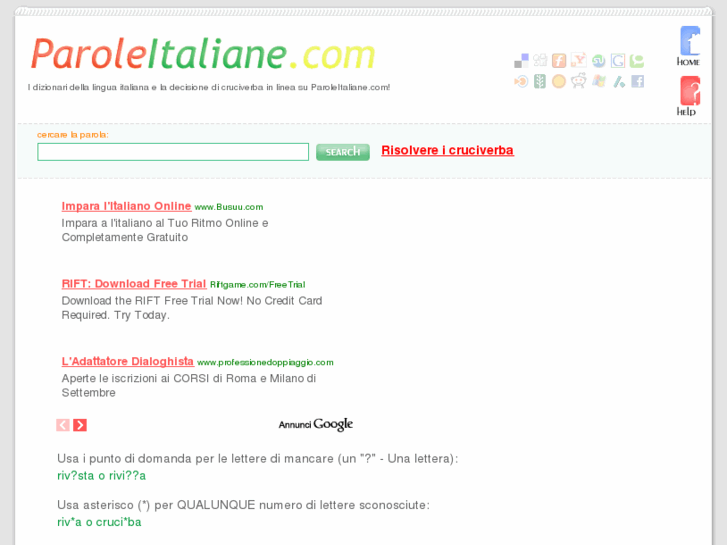 www.paroleitaliane.com