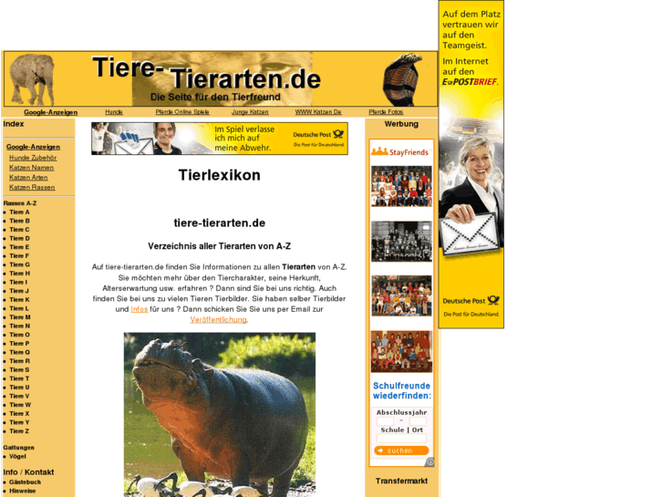 www.tiere-tierarten.de