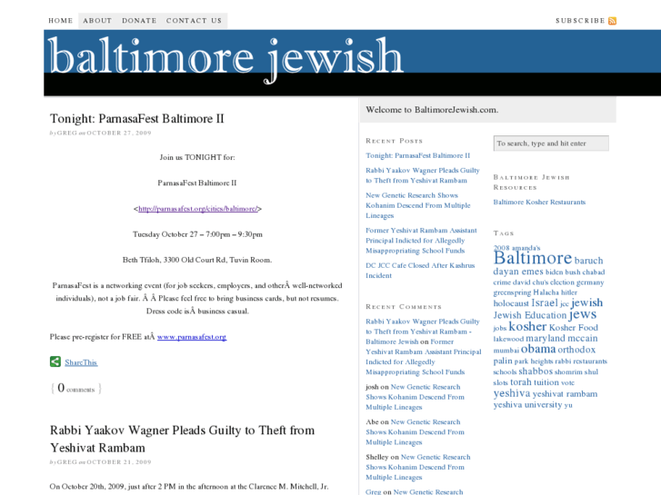 www.baltimorejewish.info