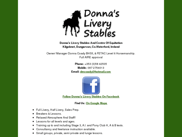 www.donnasliverystables.com