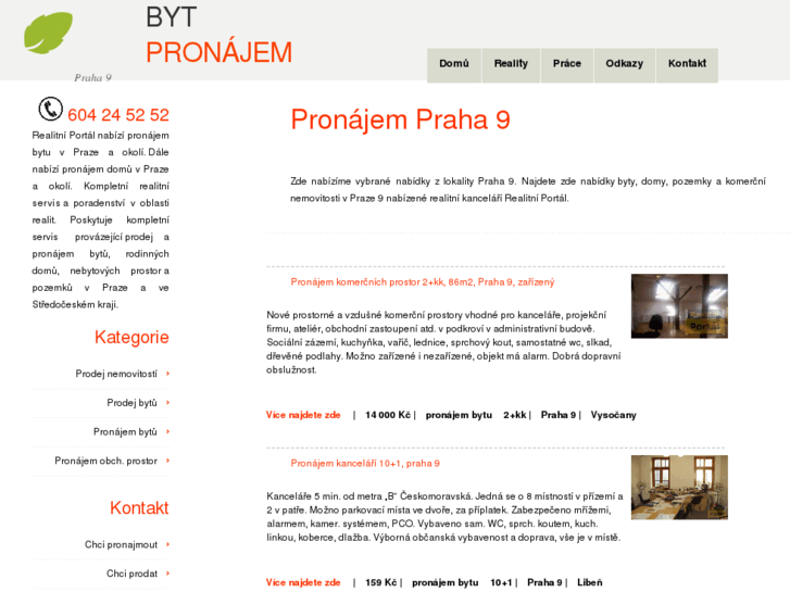 www.pronajem-praha9.cz