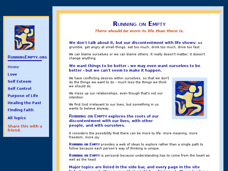 www.runningempty.org