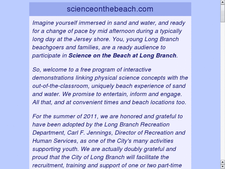 www.scienceonthebeach.com