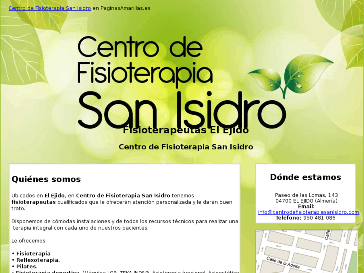 www.centrodefisioterapiasanisidro.com