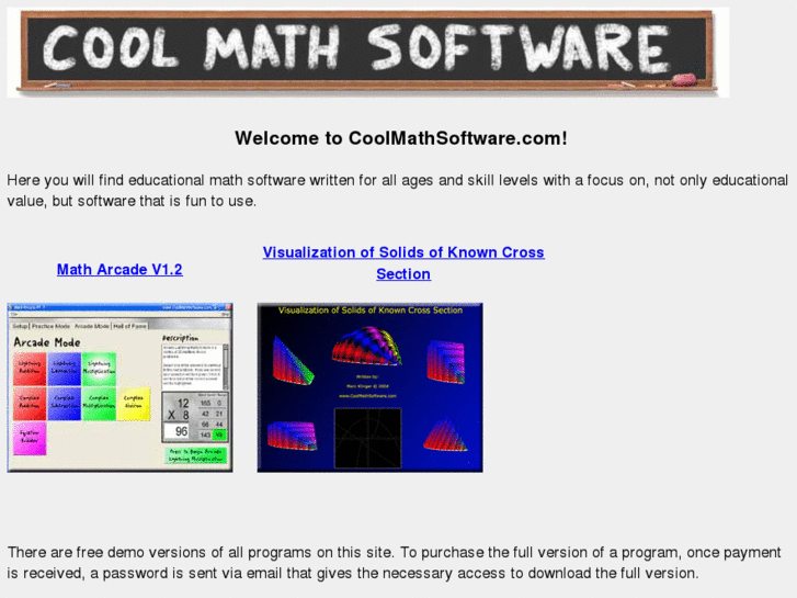 www.coolmathsoftware.com