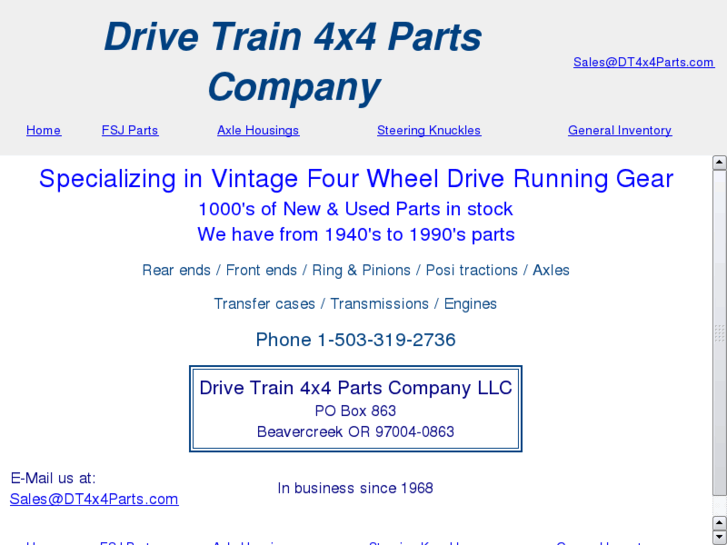 www.drivetrain4x4parts.com