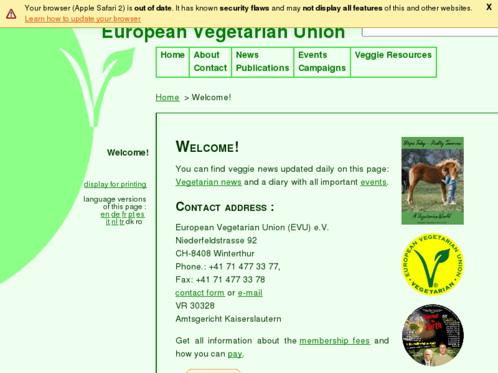 www.european-vegetarian.org