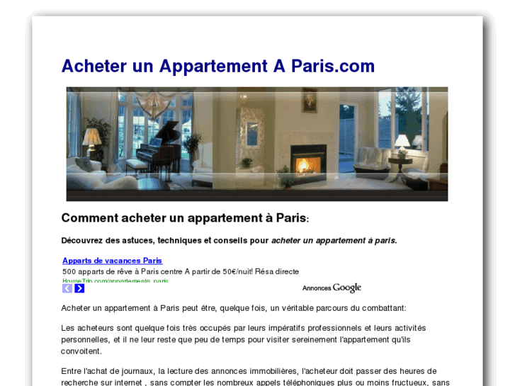 www.acheterunappartementaparis.com