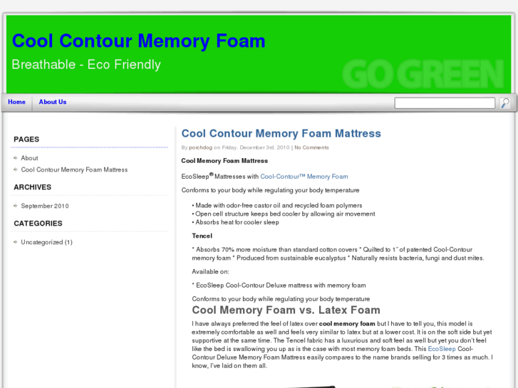 www.coolmemoryfoam.net