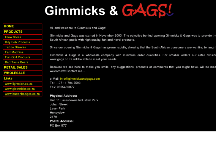 www.gimmicksandgags.com