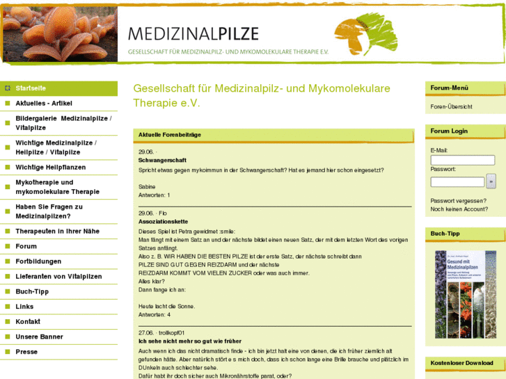 www.medizinalpilze.de