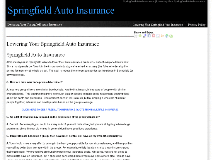 www.springfieldautoinsuranceonline.com