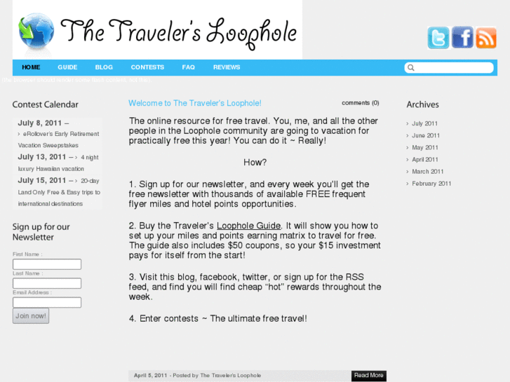 www.thetravelersloophole.com