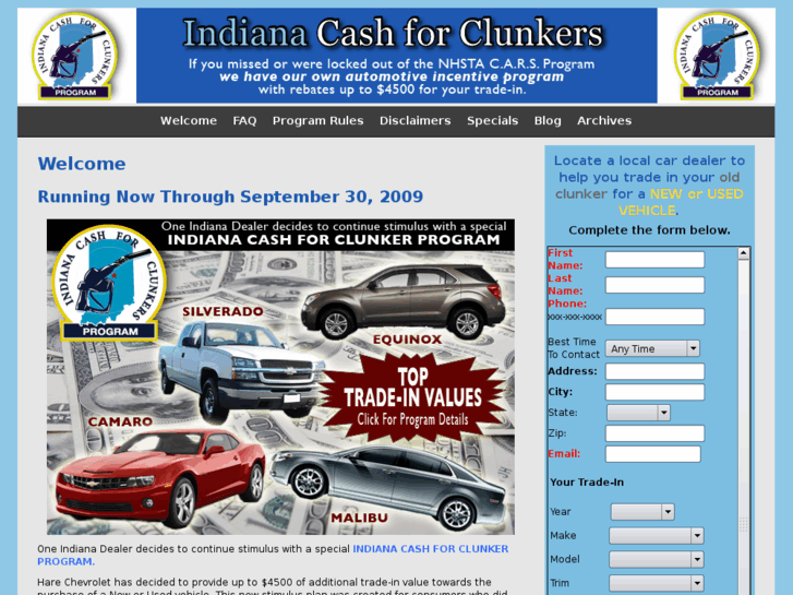 www.cashforclunkers-indiana.com