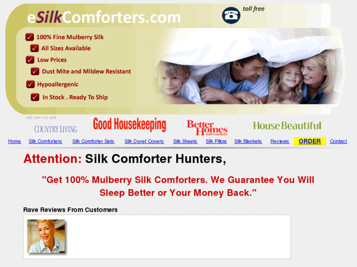 www.esilkcomforters.com