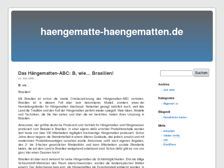 www.haengematte-haengematten.de