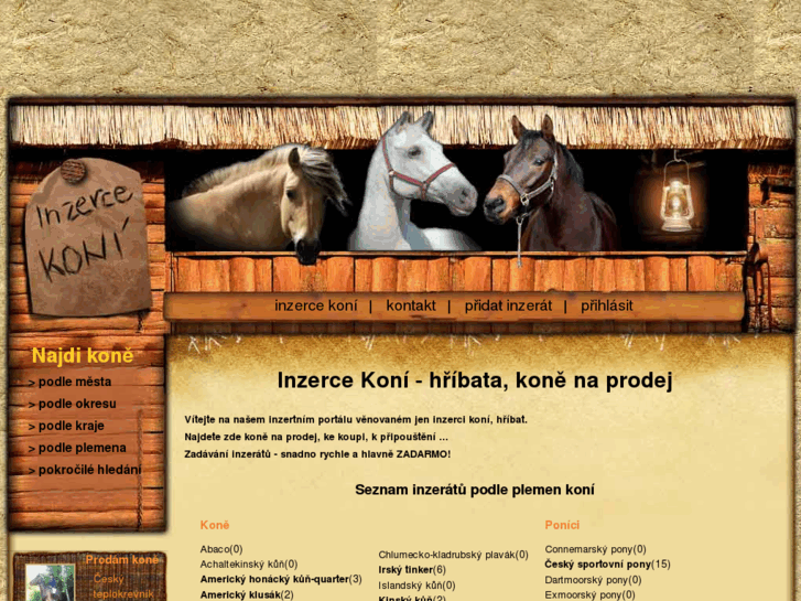 www.inzerce-koni.cz