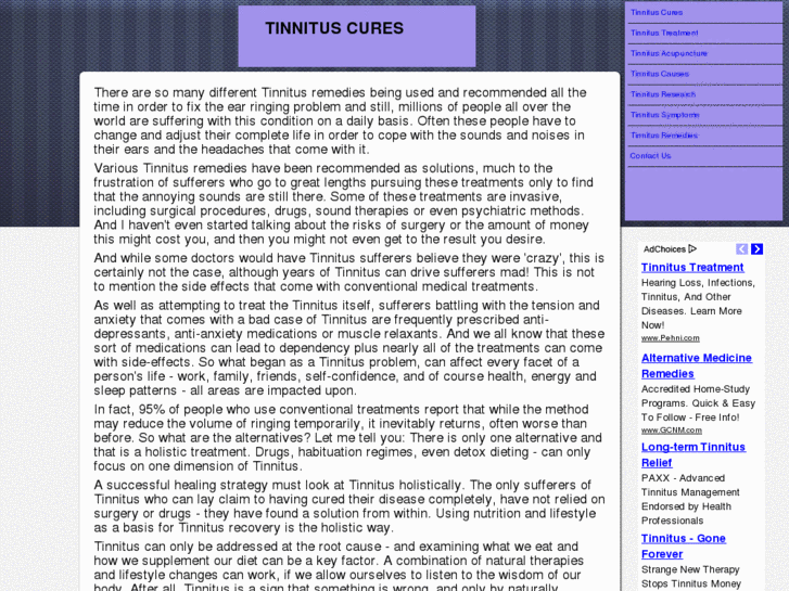 www.tinnituscures.us