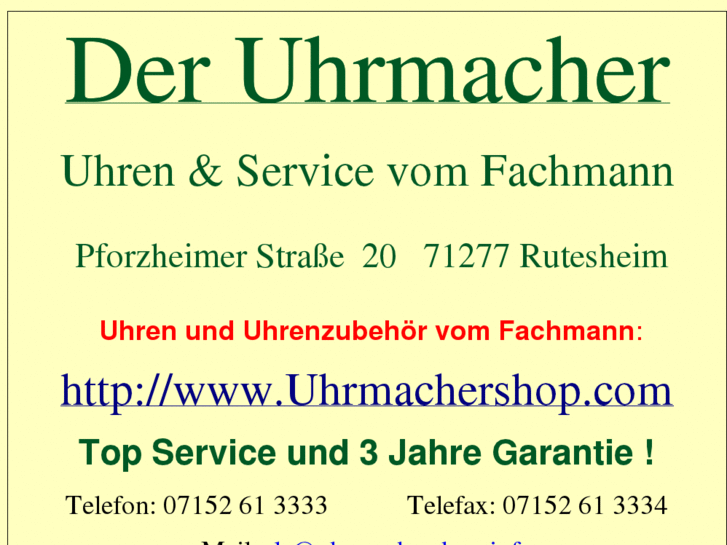 www.uhrmachershop.info