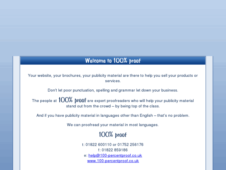 www.100-percentproof.co.uk