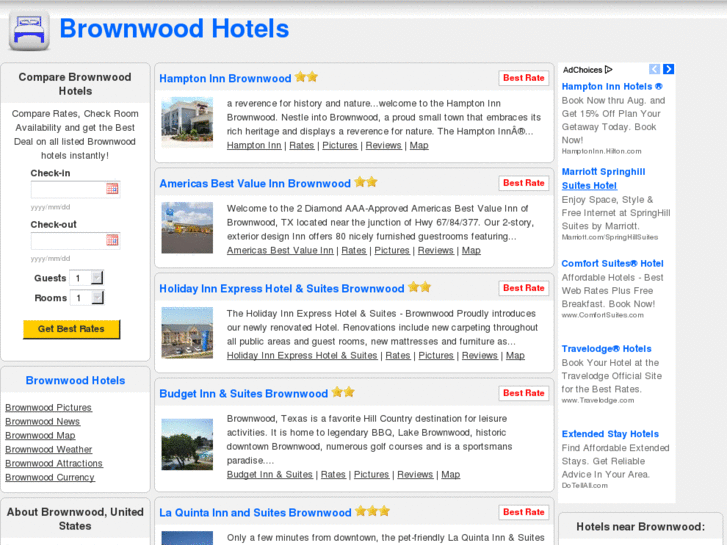 www.brownwoodhotels.com