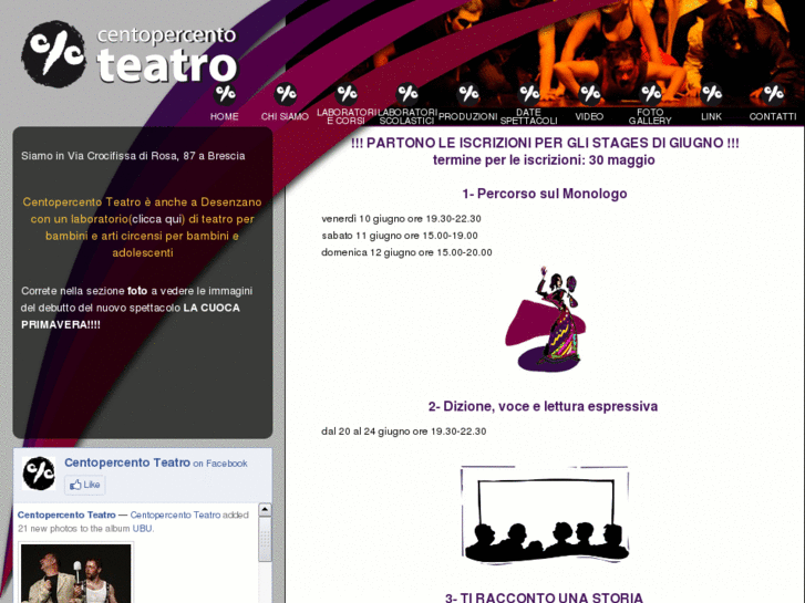 www.centopercentoteatro.it