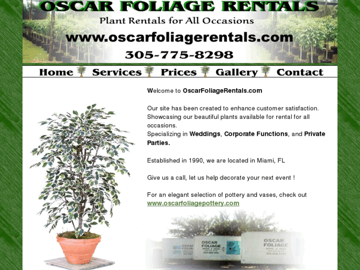 www.oscarfoliagerentals.com