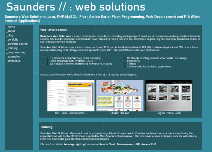 www.saunderswebdevelopment.com