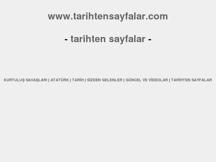 www.tarihtensayfalar.com