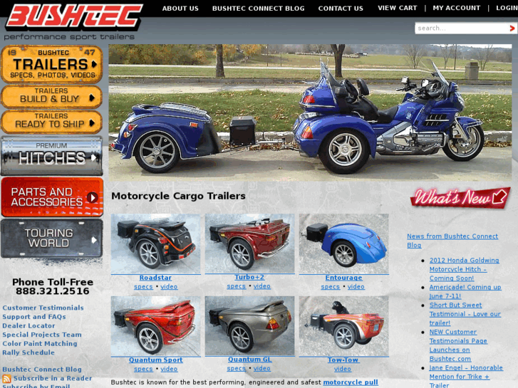 www.bushtecmotorcycletrailers.com