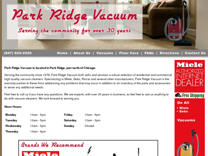 www.parkridgevacuumcleaners.com