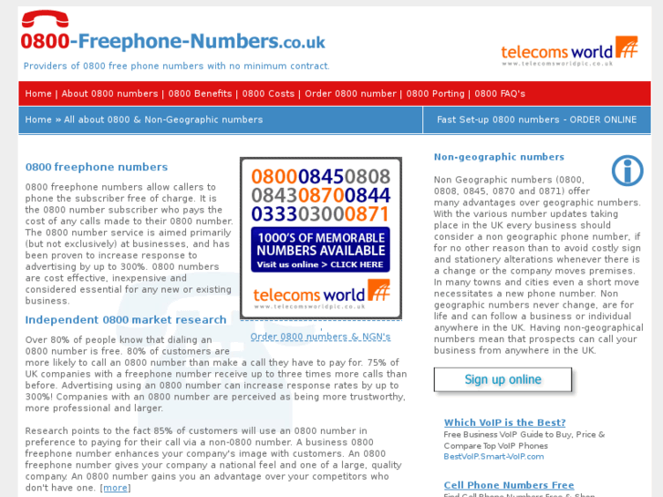 www.0800-freephone-numbers.co.uk