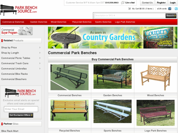 www.parkbenchsource.com