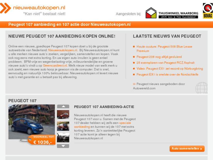 www.aanbiedingpeugeot107.nl