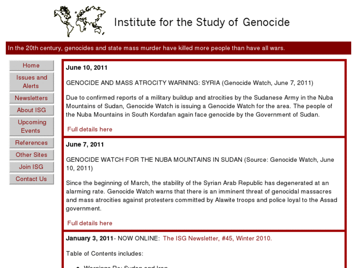 www.instituteforthestudyofgenocide.org