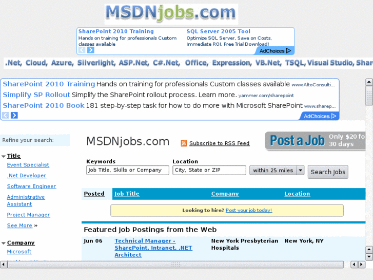 www.msdnjobs.com