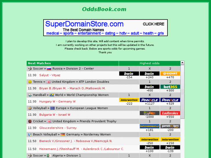 www.oddsbook.com