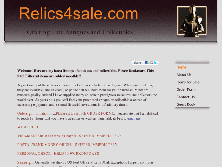 www.relics4sale.com