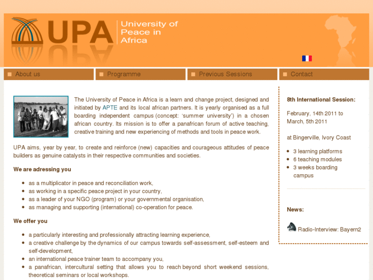 www.universitedepaixenafrique.net