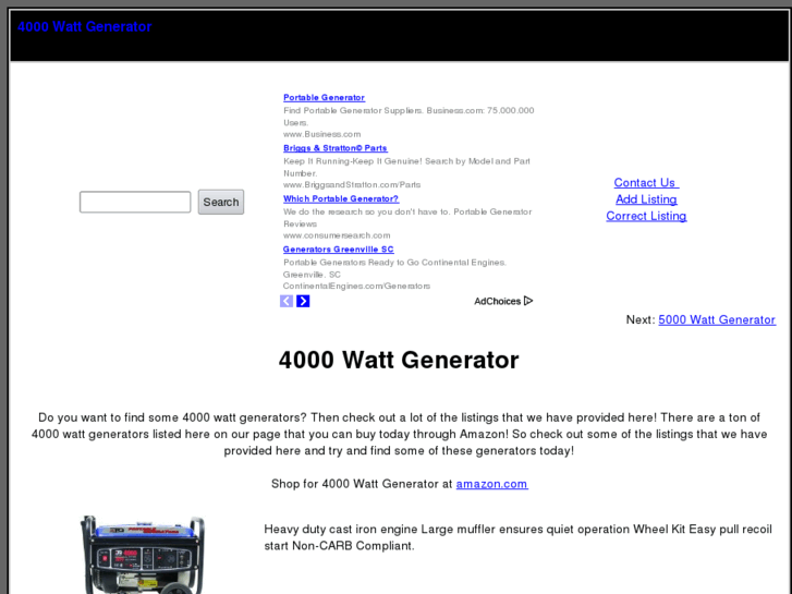 www.4000wattgenerator.com