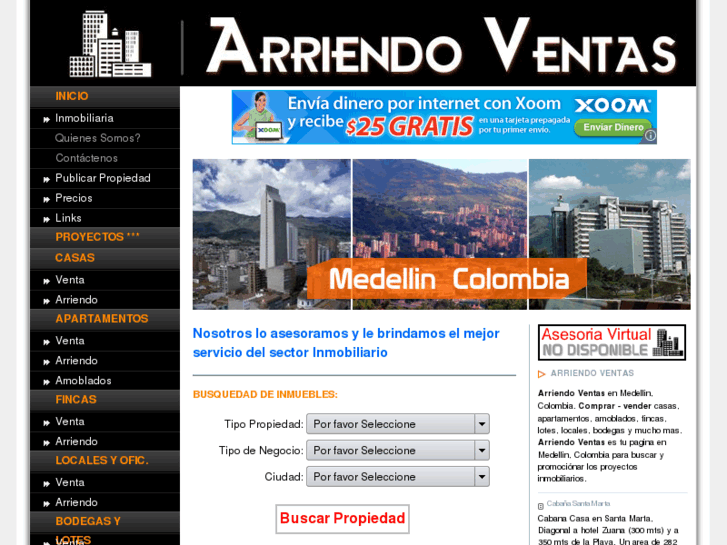 www.arriendoventas.com