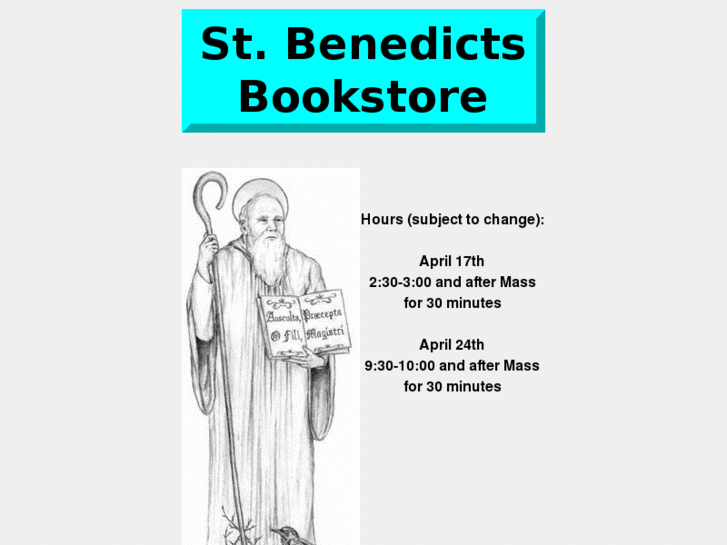 www.stbenedictsbookstore.com