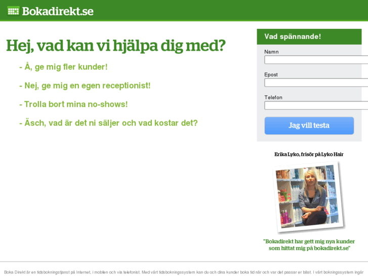 www.tidsbokning.net