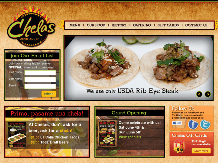 www.chelasmexicangrill.com