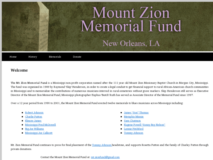 www.mtzionmemorialfund.org