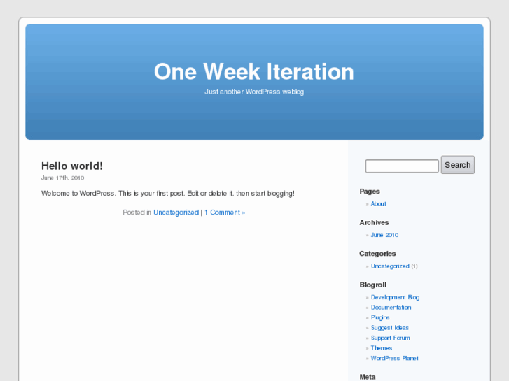 www.oneweekiteration.com